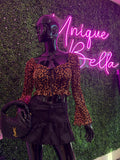 Bella Wild Leopard Corset Top