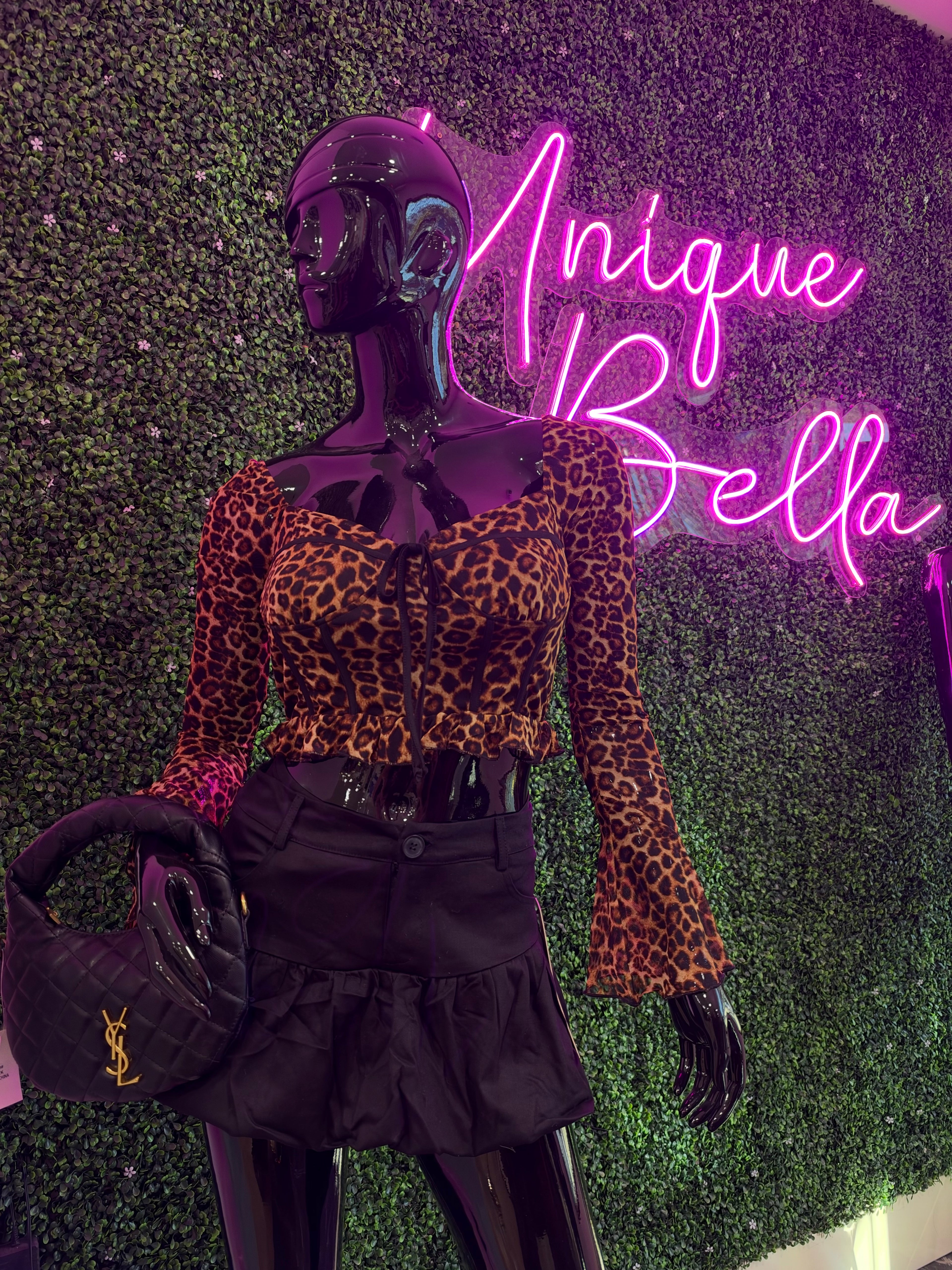 Bella Wild Leopard Corset Top