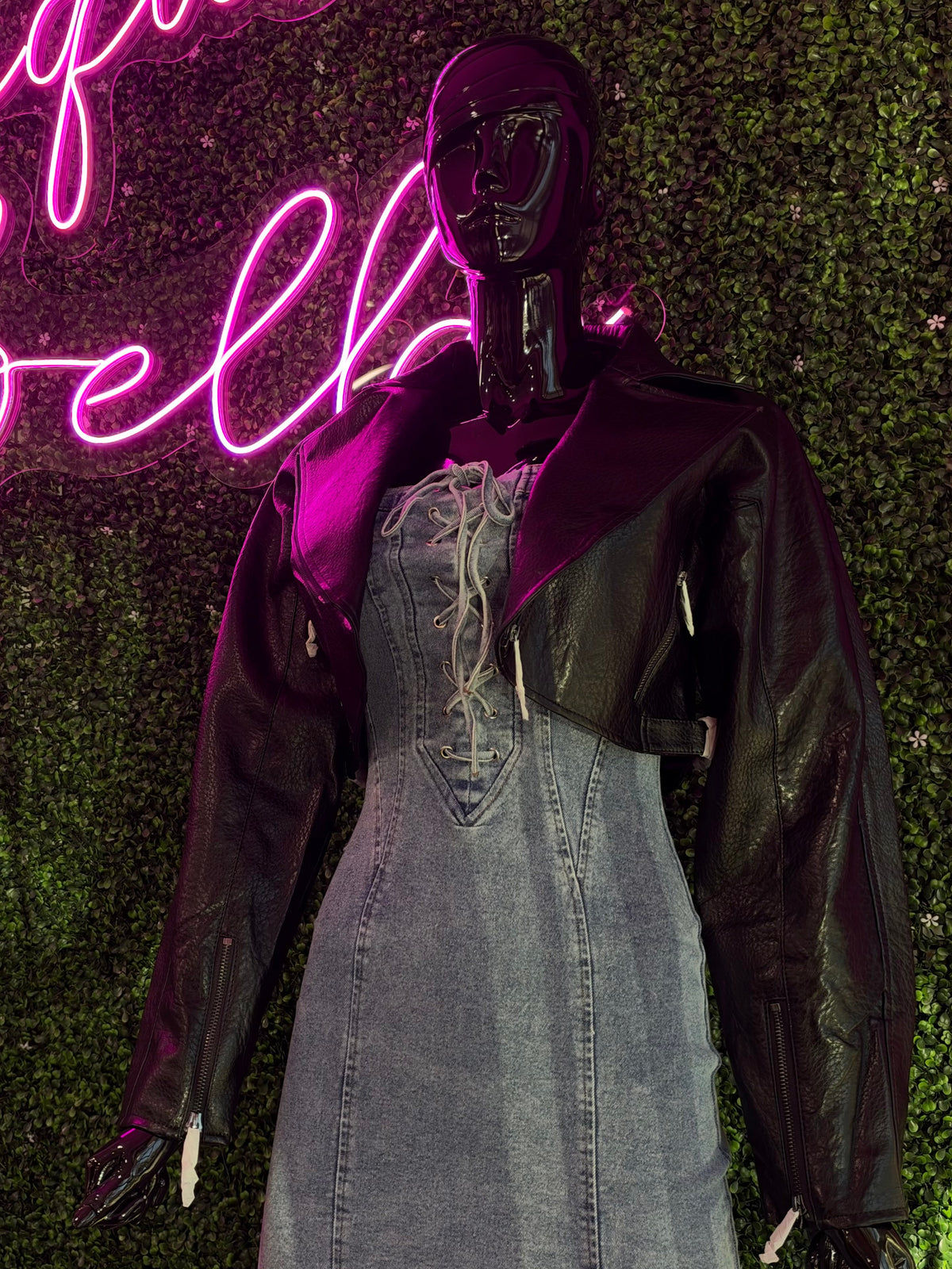 Midnight Black Cropped Jacket
