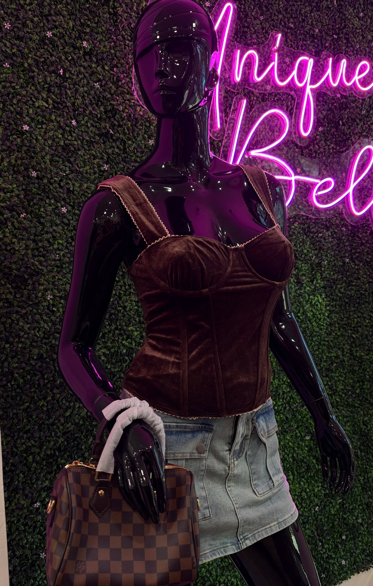 Chocolate Desire Velvet Top