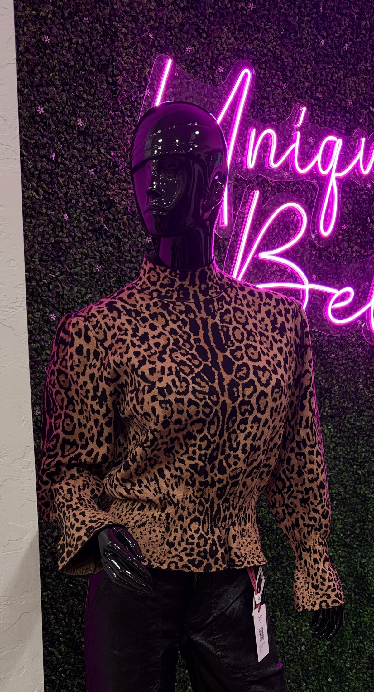 Wild Instinct Leopard Neck Top